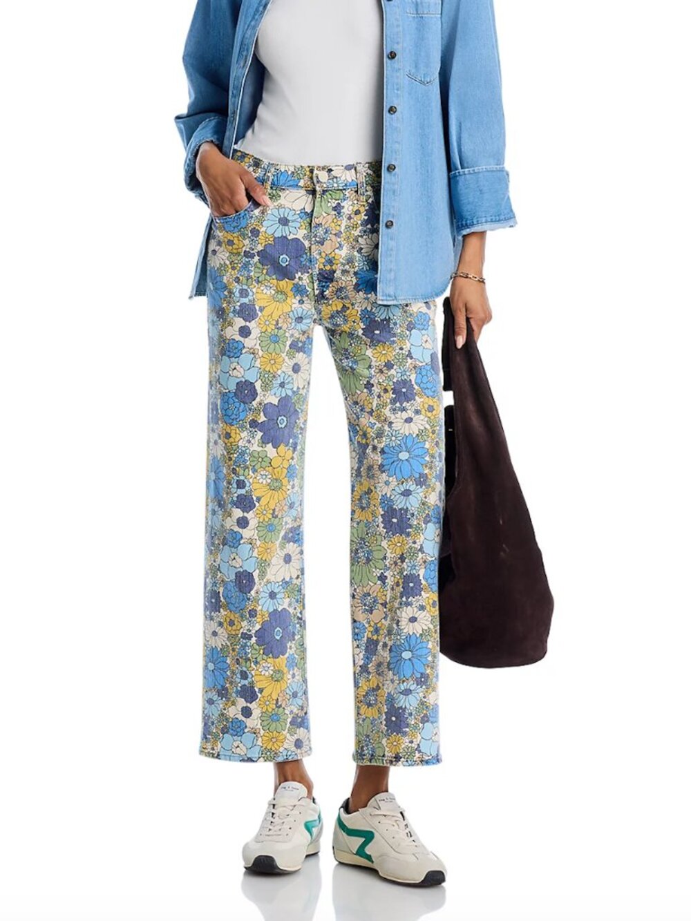 MOTHER SUPERIOR The Rambler Zip Ankle in Dirtbike Flowers Size 28 (fits like 27)